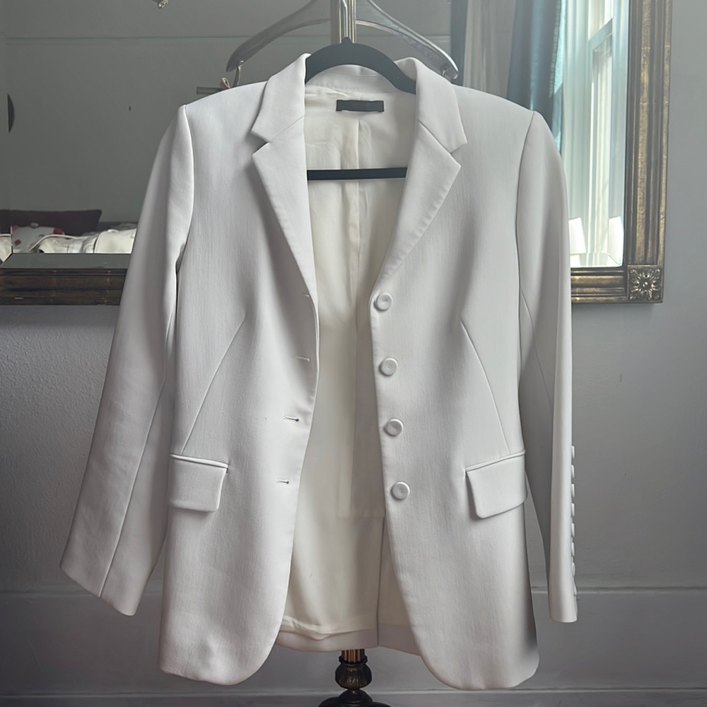 The Row- White blazer, size 4, like new condition